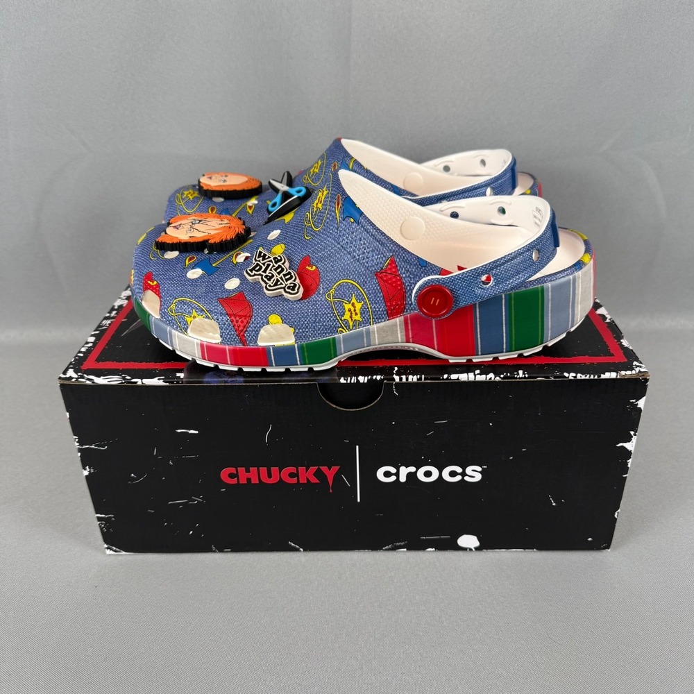 Crocs x Chucky Classic Clogs Mens 13 Child's Play Horror Unisex New NIB